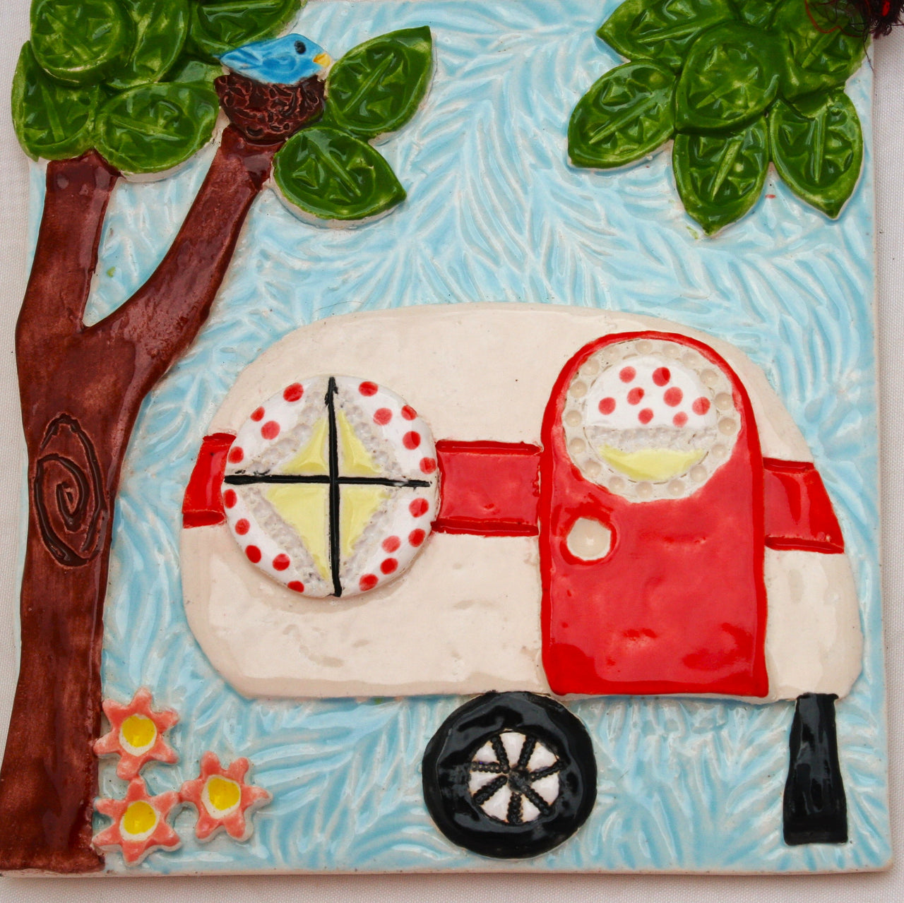 Camper Ceramic Wall Art Tile 2