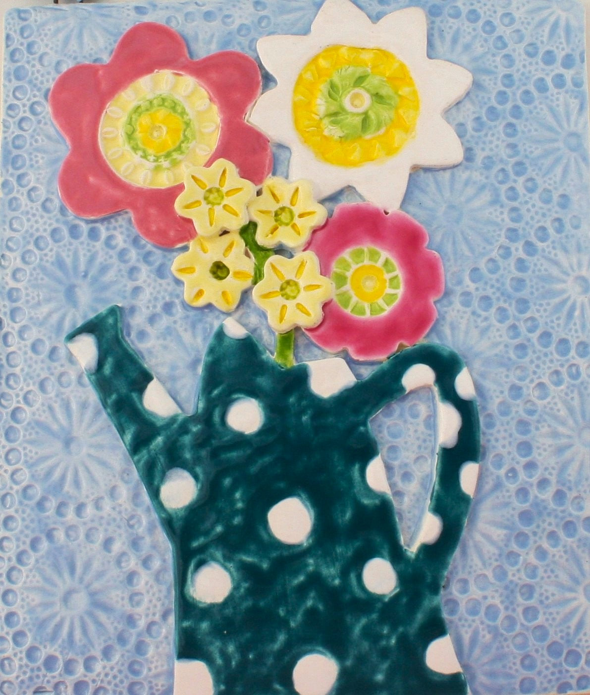 Flower Ceramic Wall Art Tile 10