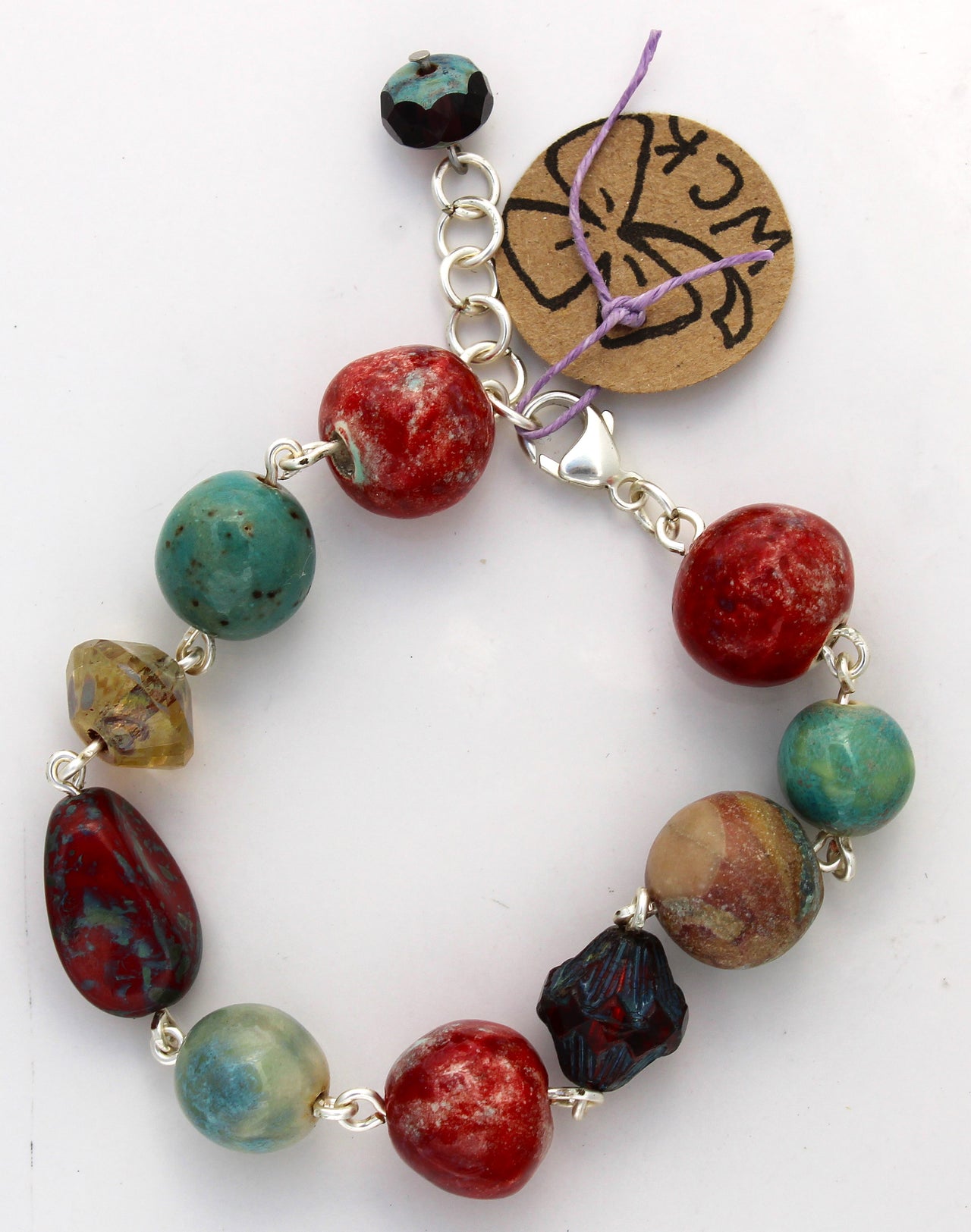 Red and Turquoise Bracelet 2