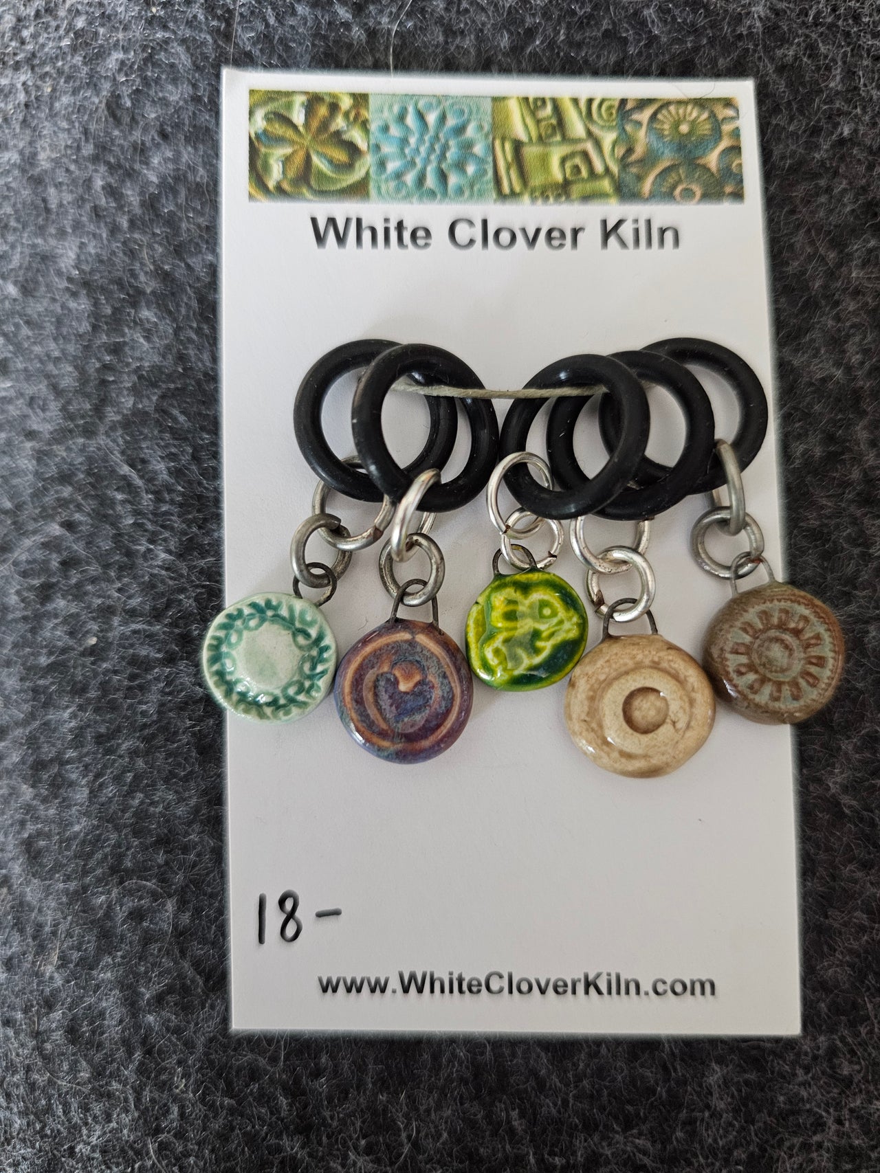 Ceramic Stitch Marker Set 2