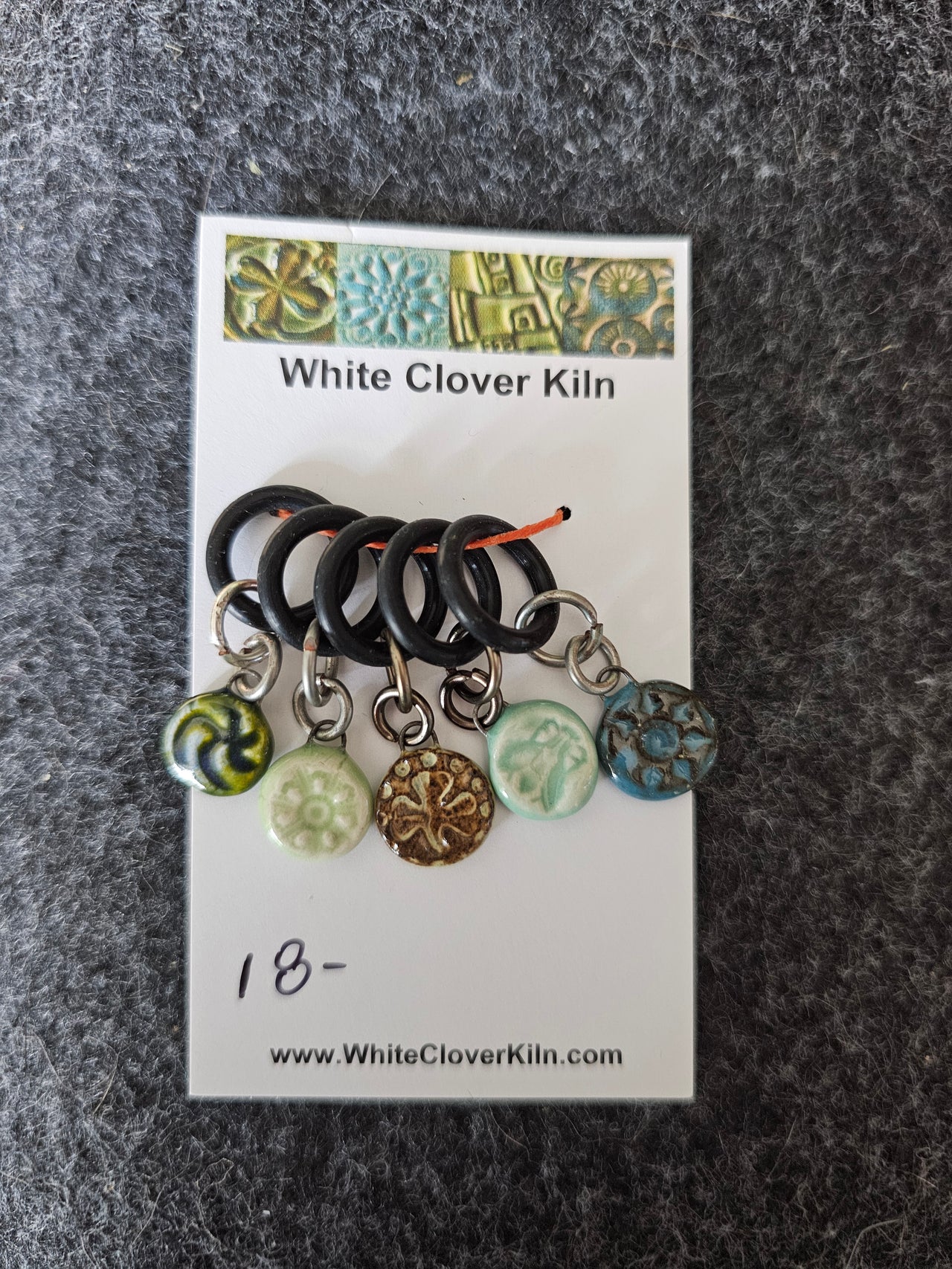 Ceramic Stitch Marker Set 5