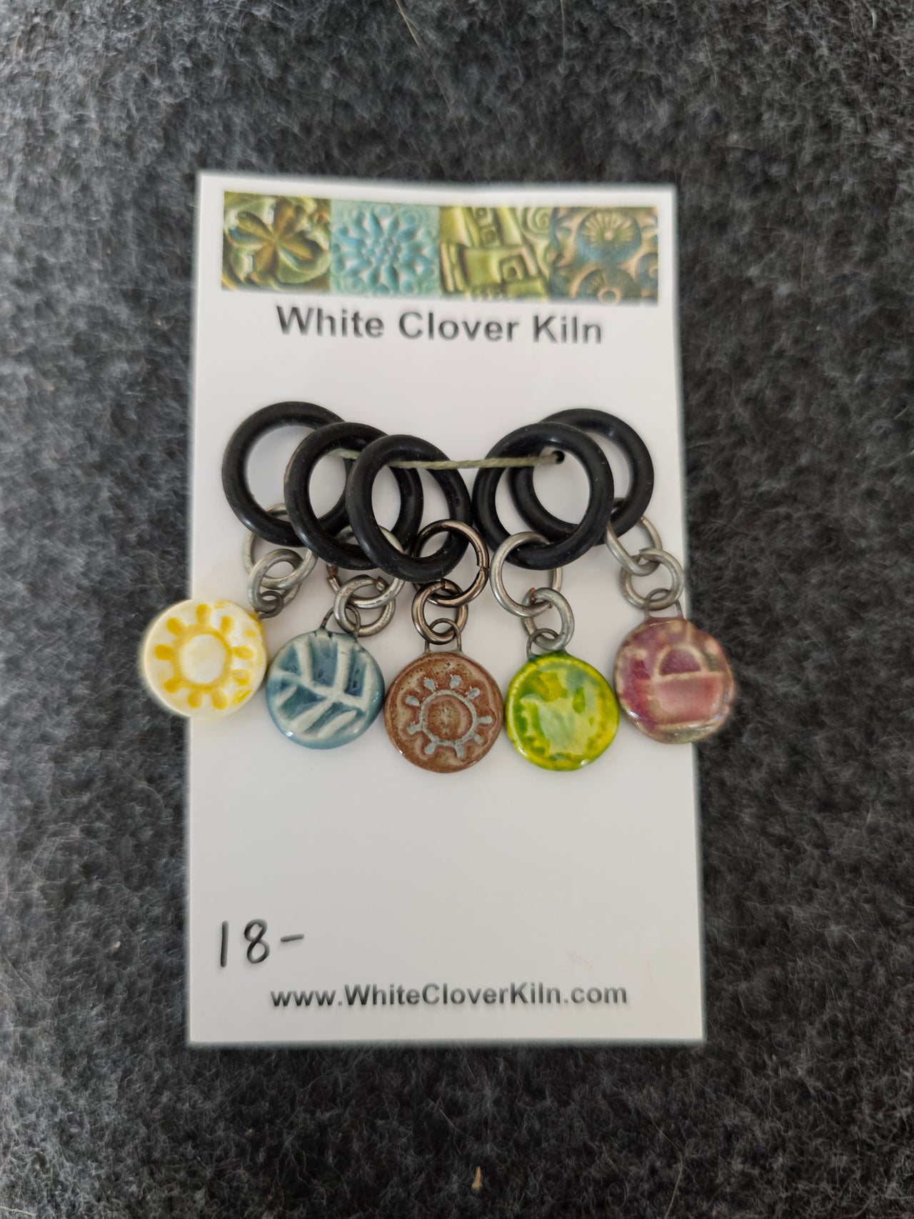 Ceramic Stitch Marker Set 6