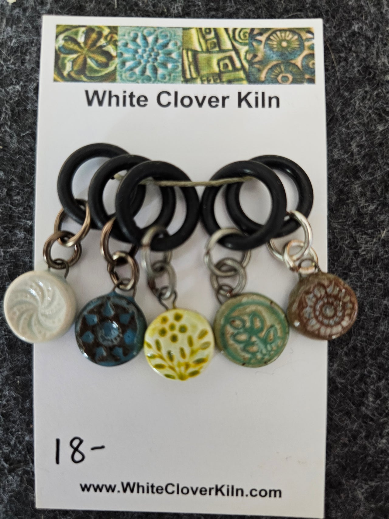 Ceramic Stitch Marker Set 4