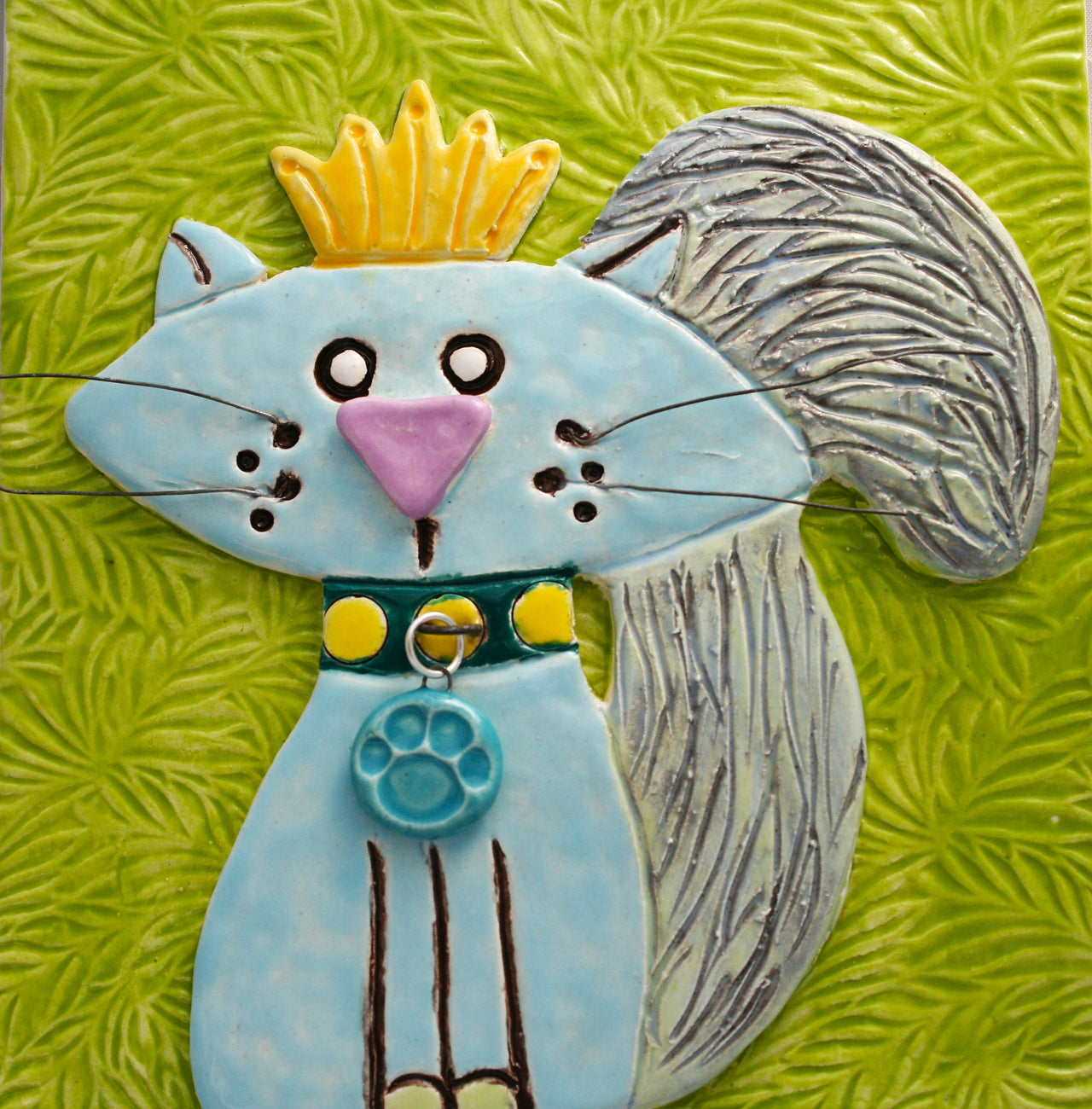 Cat Ceramic Wall Art Tile 1