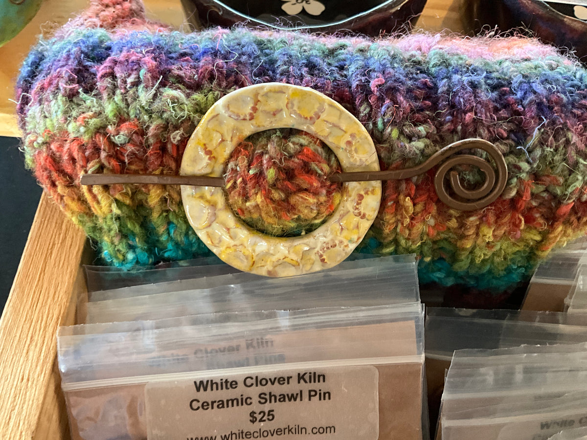 Ceramic Shawl Pin