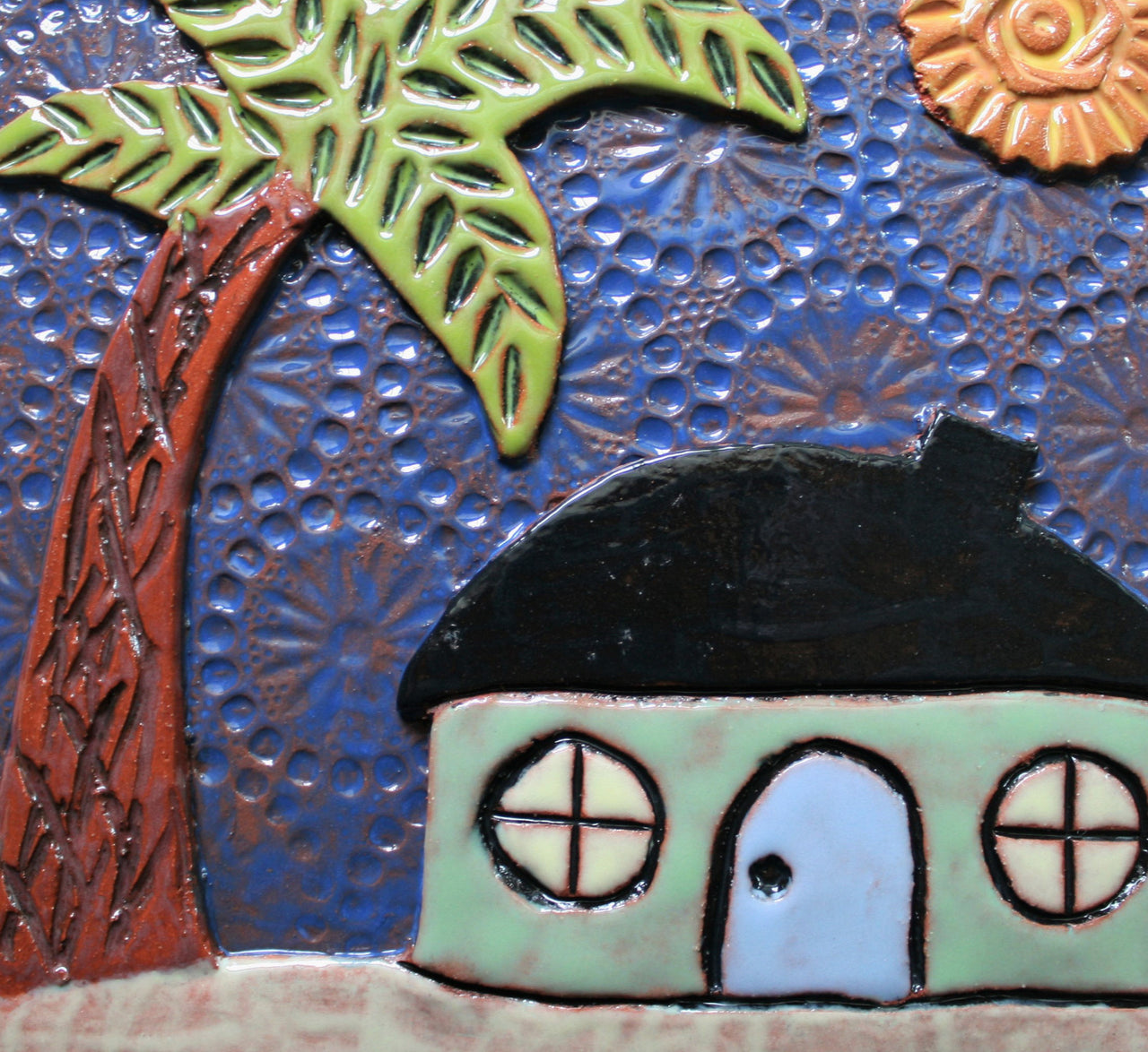 Beach House Wall Art Tile