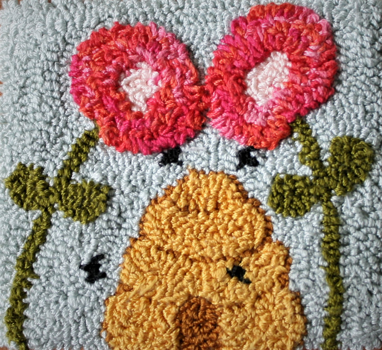 Bee Skep Punch Needle Embroidery Pattern
