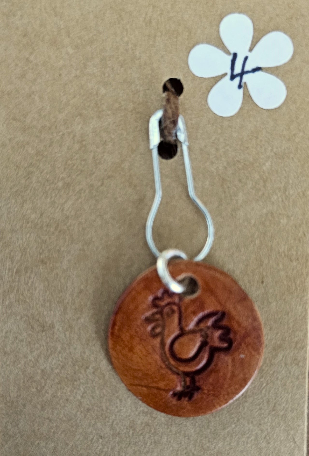 Leather Farm Animals Progress/Stitch Marker