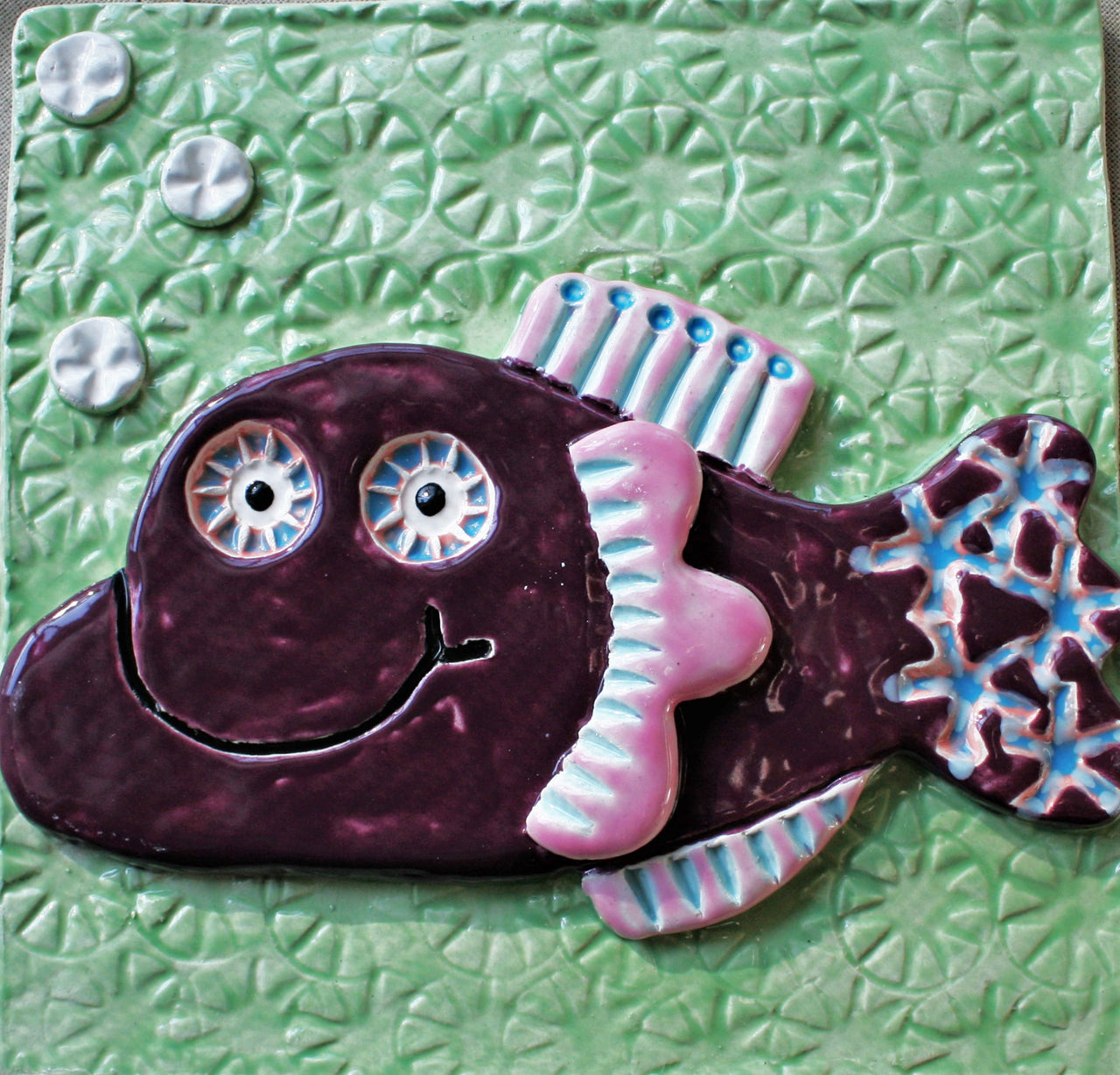 Fish Ceramic Wall Art Tile 9