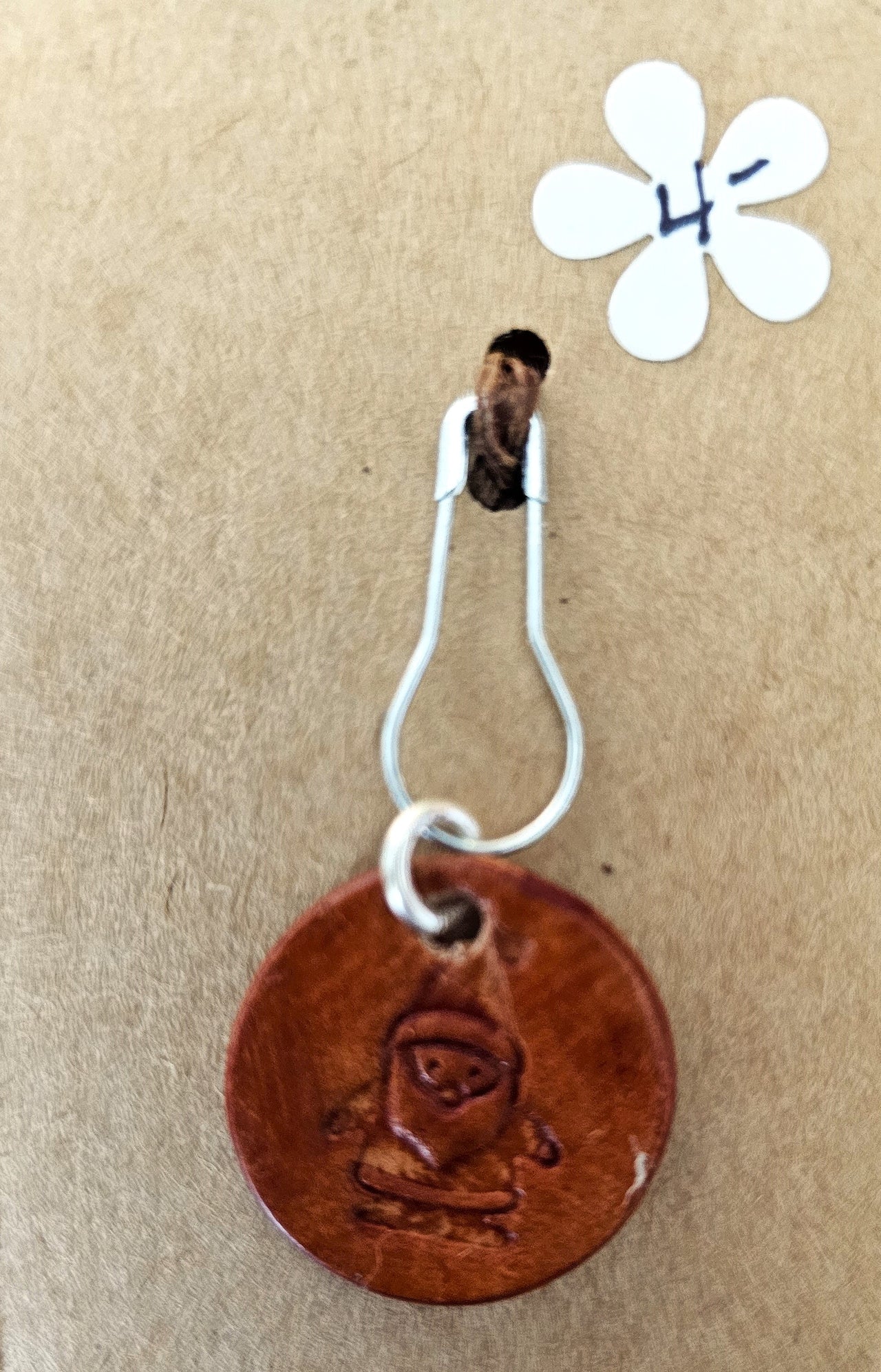 Leather Winter Holiday Progress/Stitch Marker