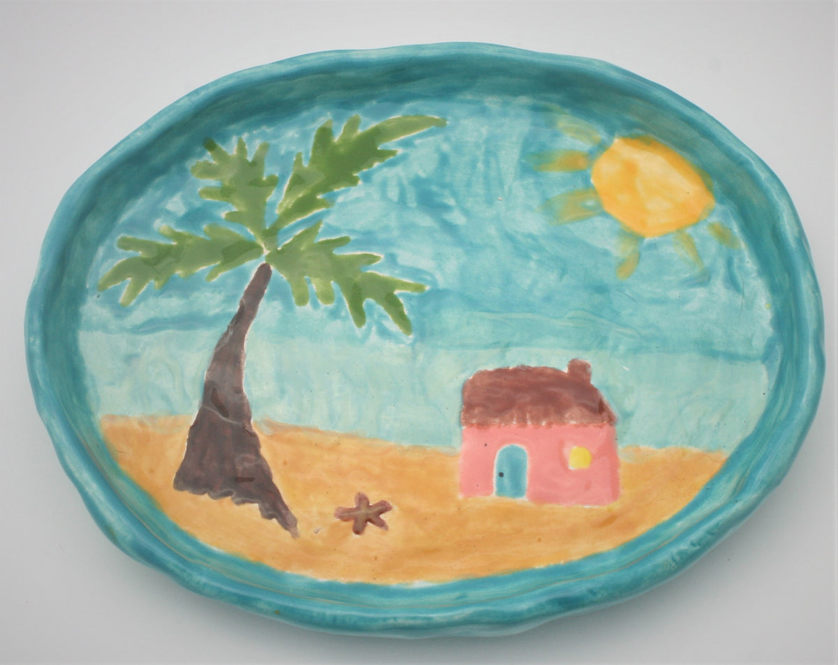 Hand Painted Ceramic Dish 2602