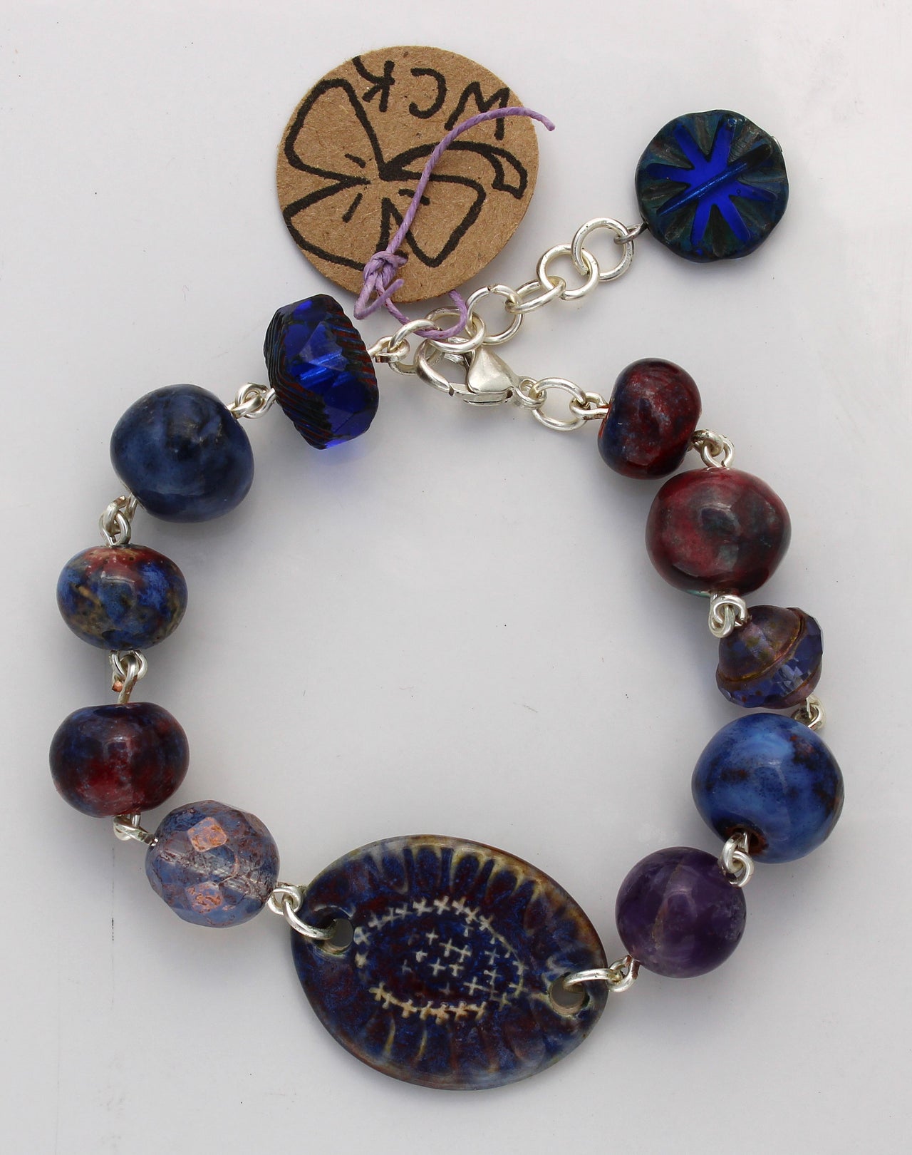 Purple Flower Bracelet