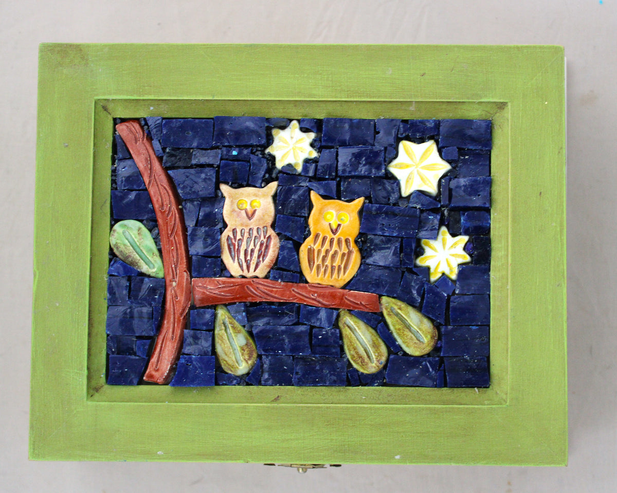 Large Mosaic Wooden Box 3