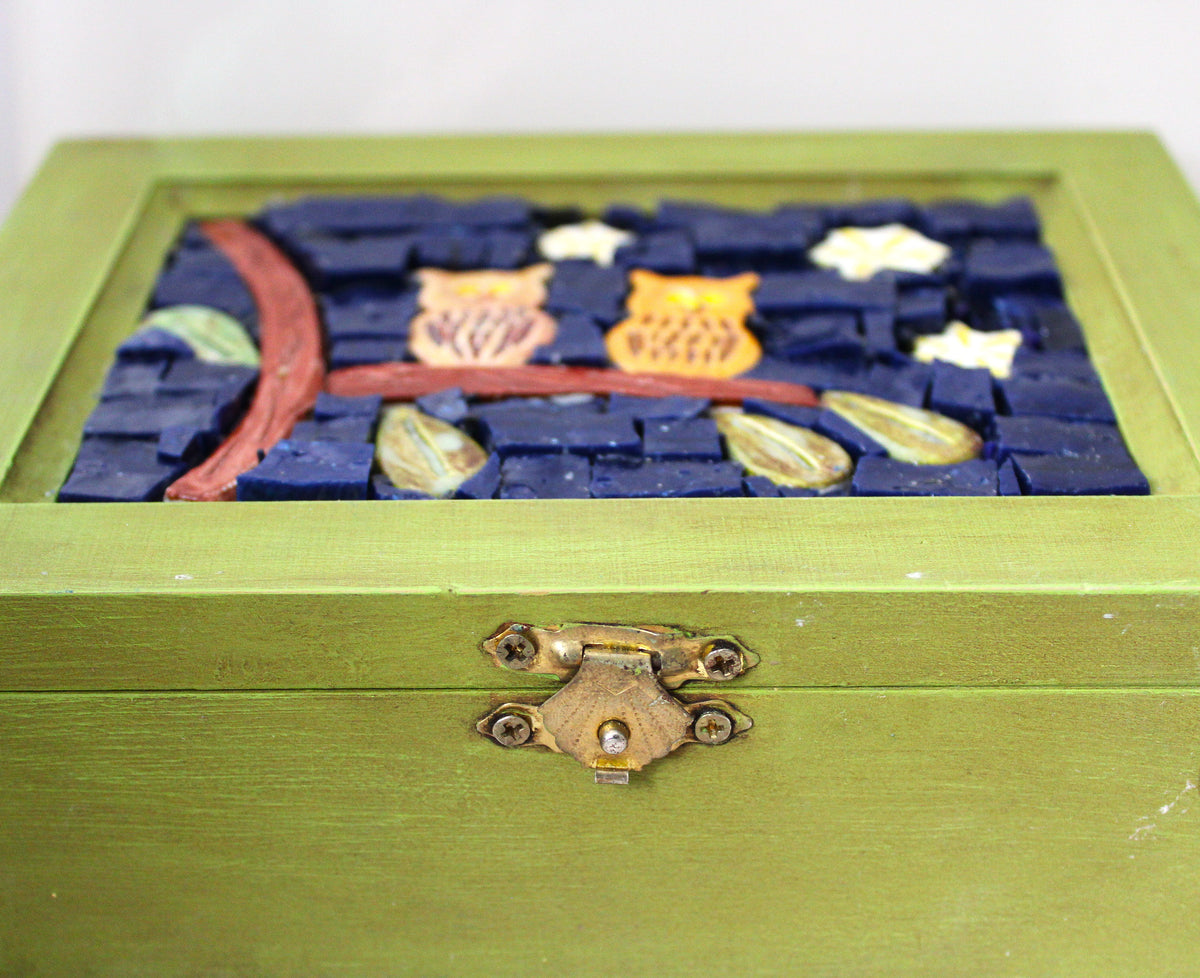Large Mosaic Wooden Box 3