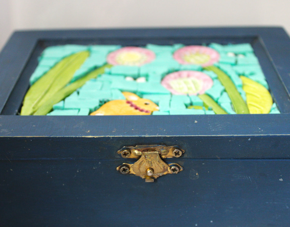 Large Mosaic Wooden Box 2