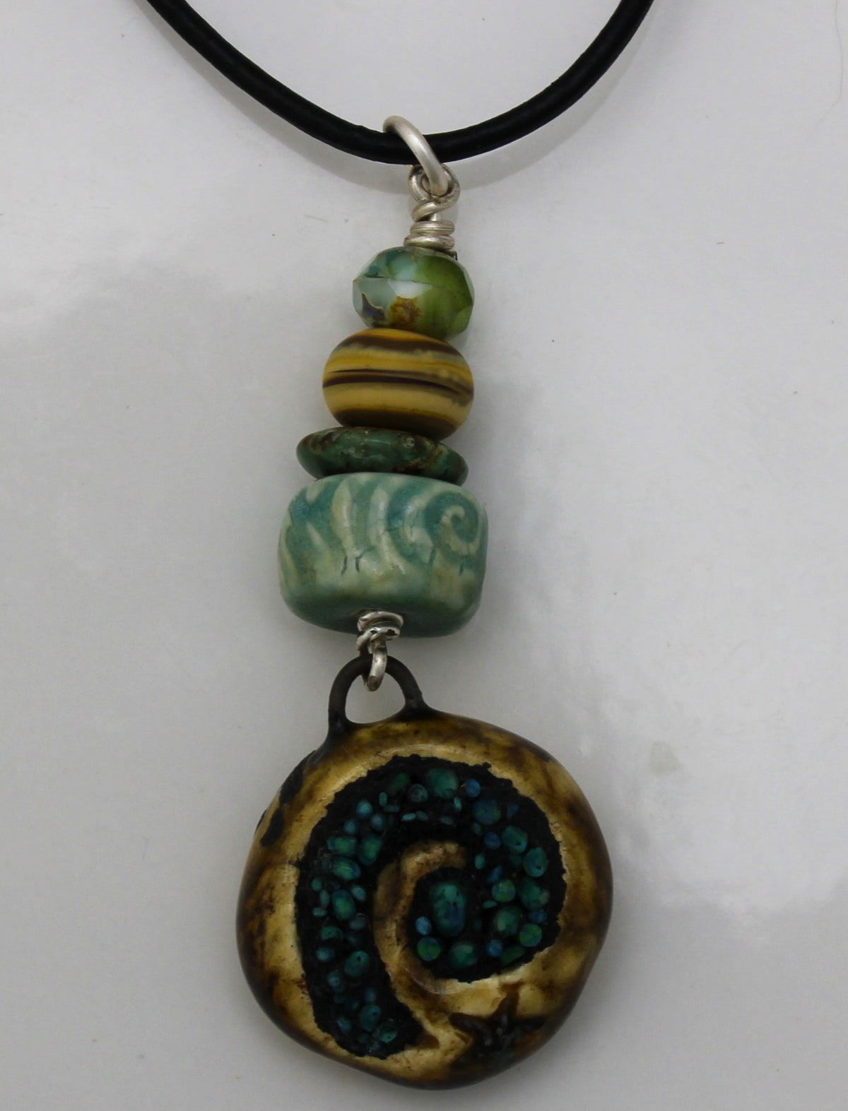 Micro Mosaic Necklace 1031