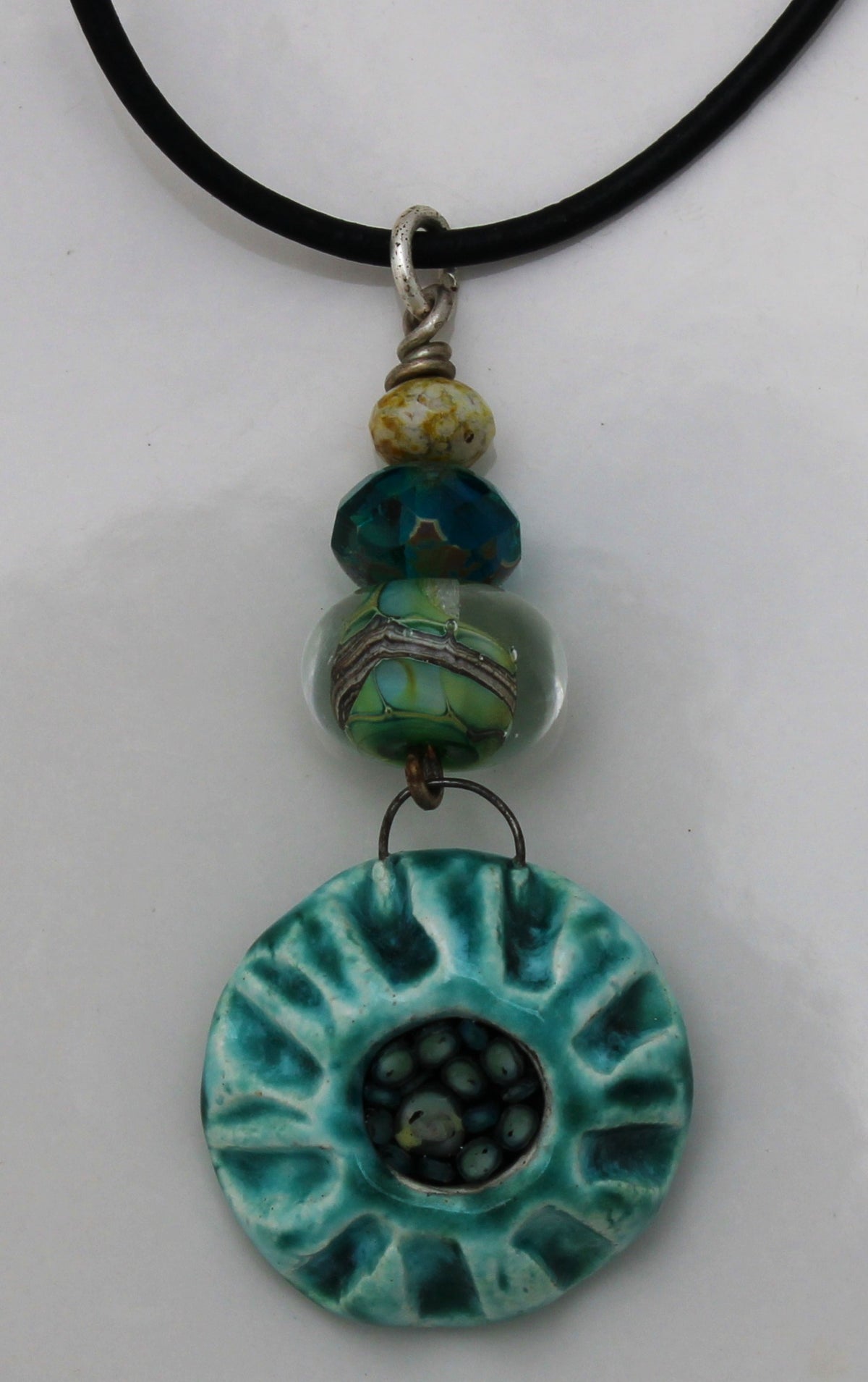 Micro Mosaic Necklace 1012