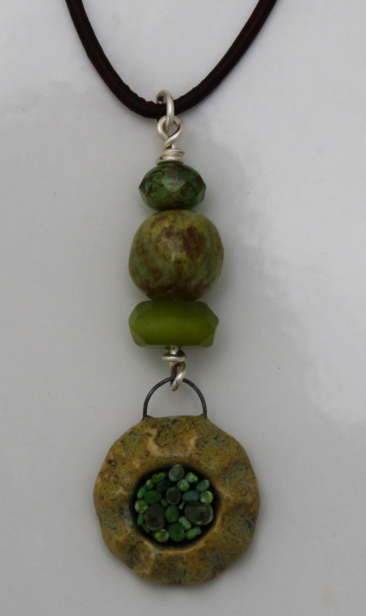Micro Mosaic Necklace 1013