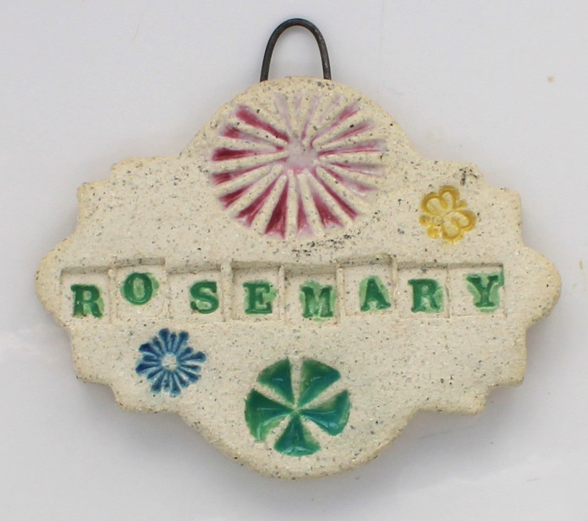 Ceramic Garden Herb Markers