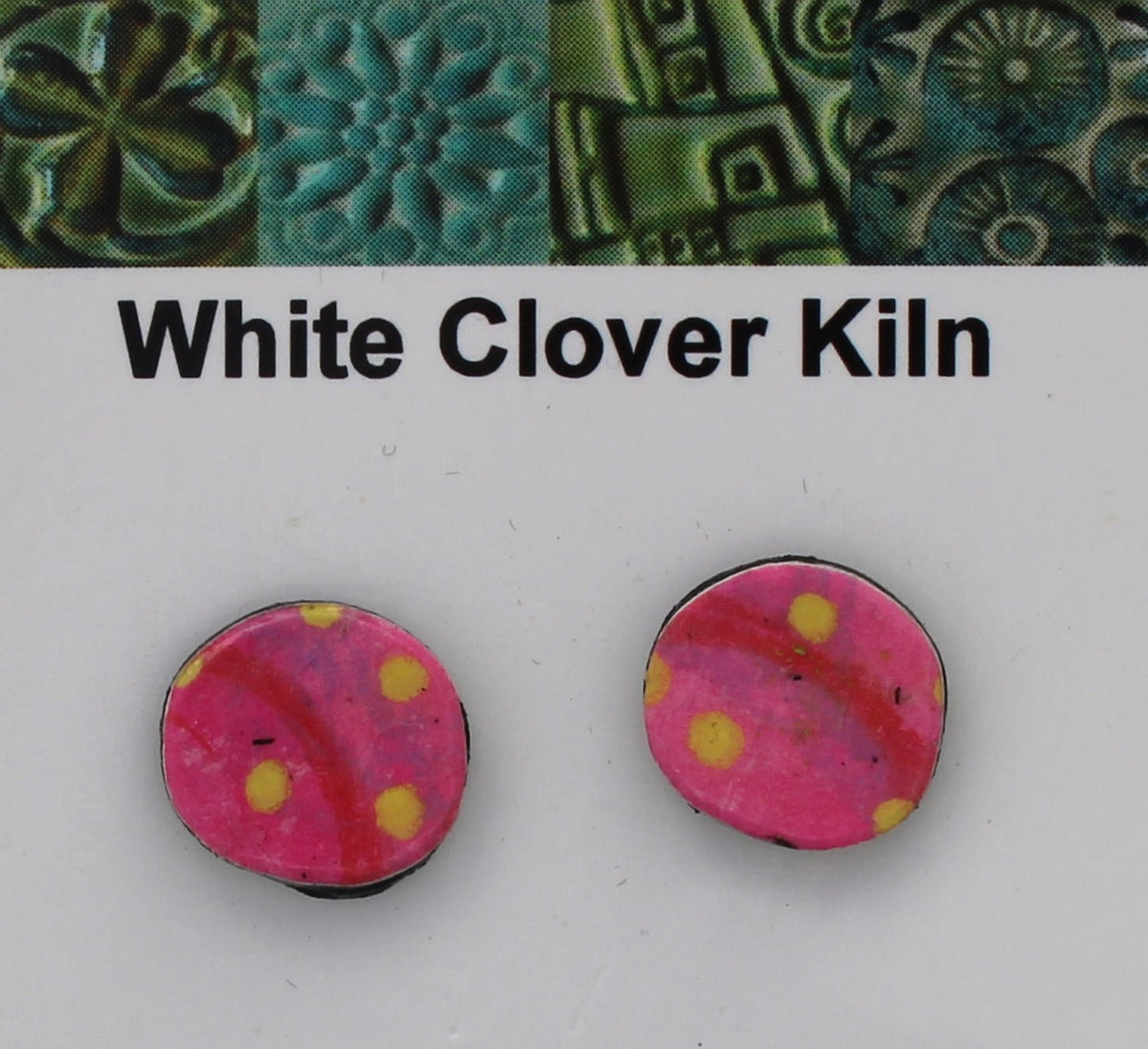 Hand Painted Paper Post Earrings 2601