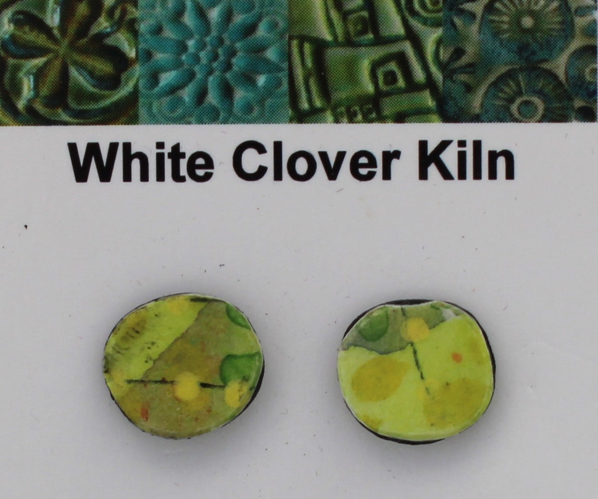 Hand Painted Paper Post Earrings 2605