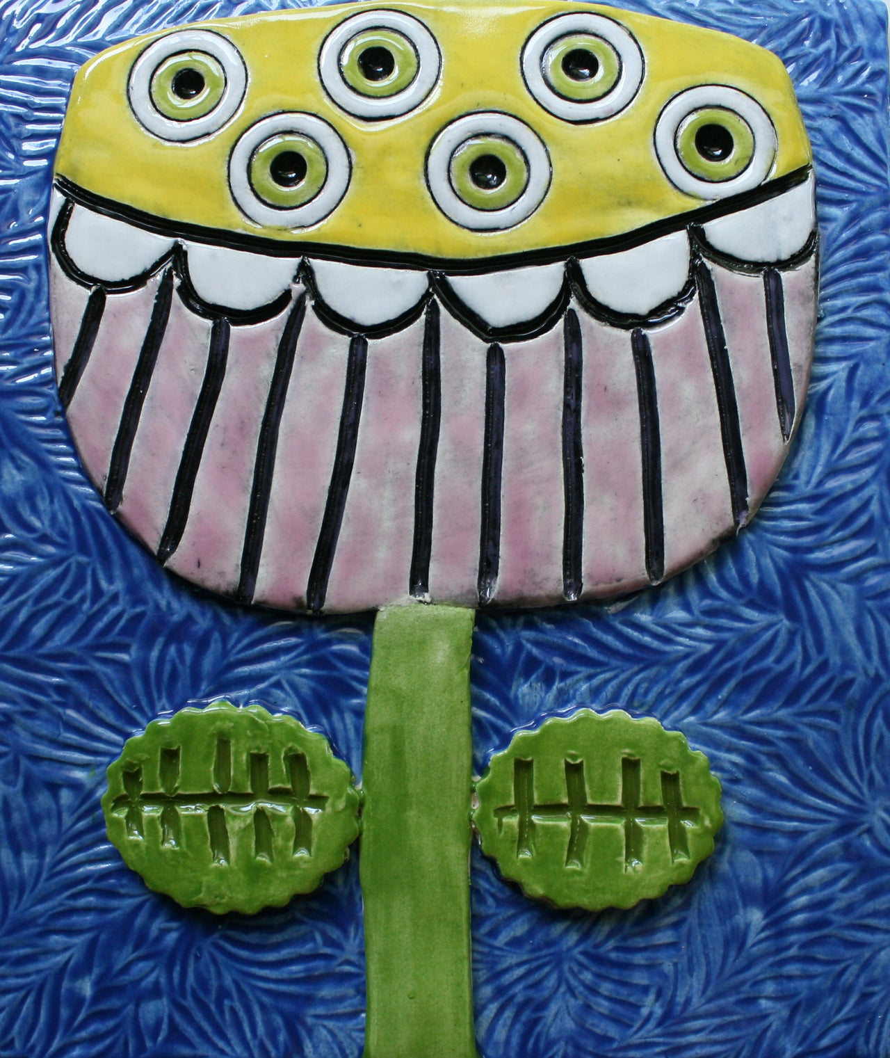 Flower Ceramic Wall Art Tile 3