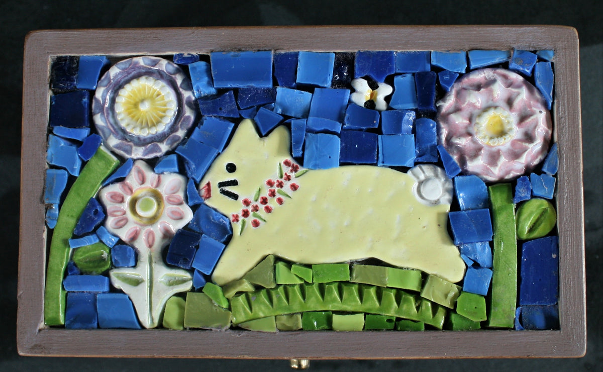 Small Mosaic Wooden Box 4