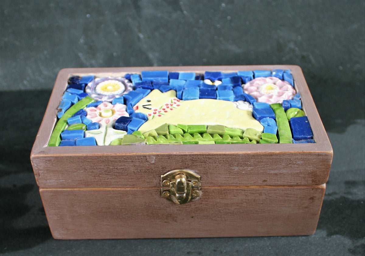 Small Mosaic Wooden Box 4