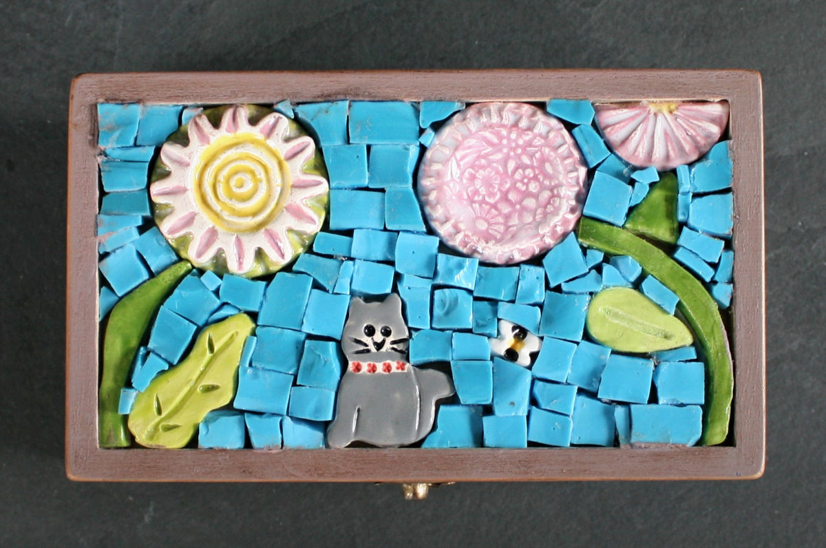 Small Mosaic Wooden Box 1