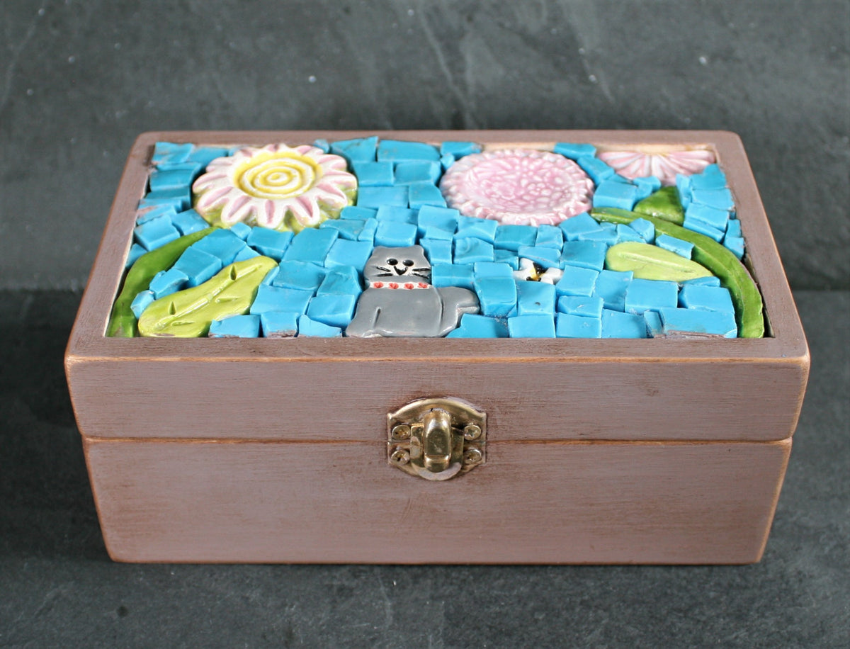 Small Mosaic Wooden Box 1