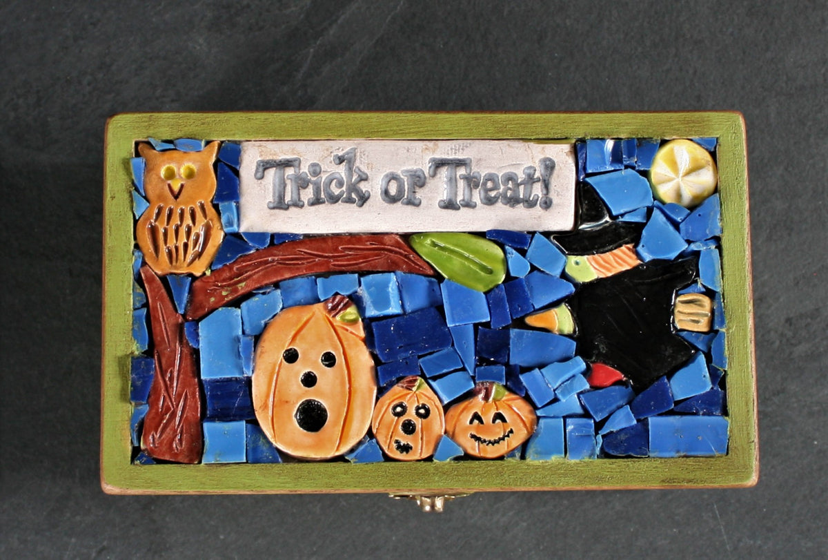 Small Mosaic Wooden Box 8