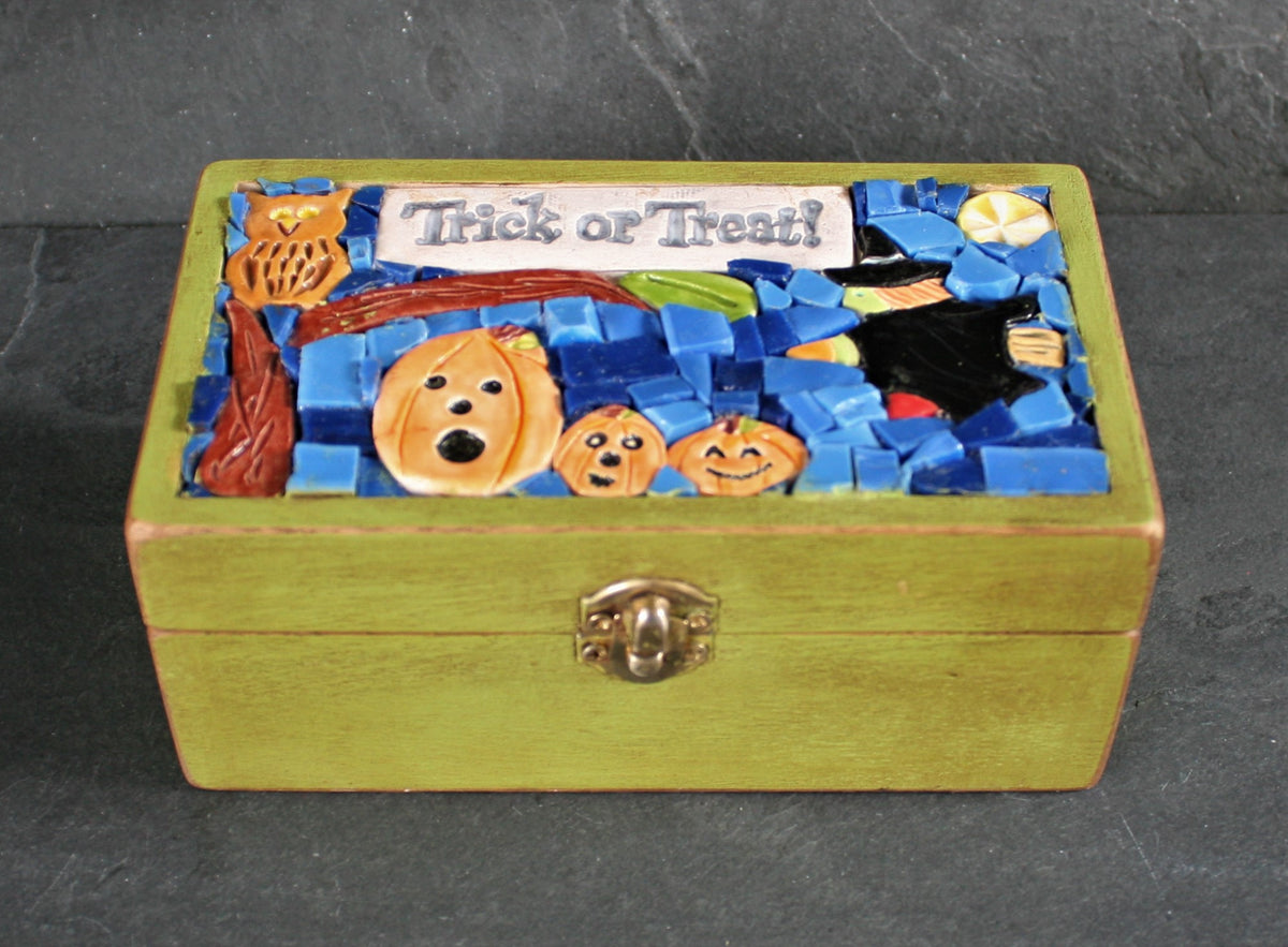 Small Mosaic Wooden Box 8