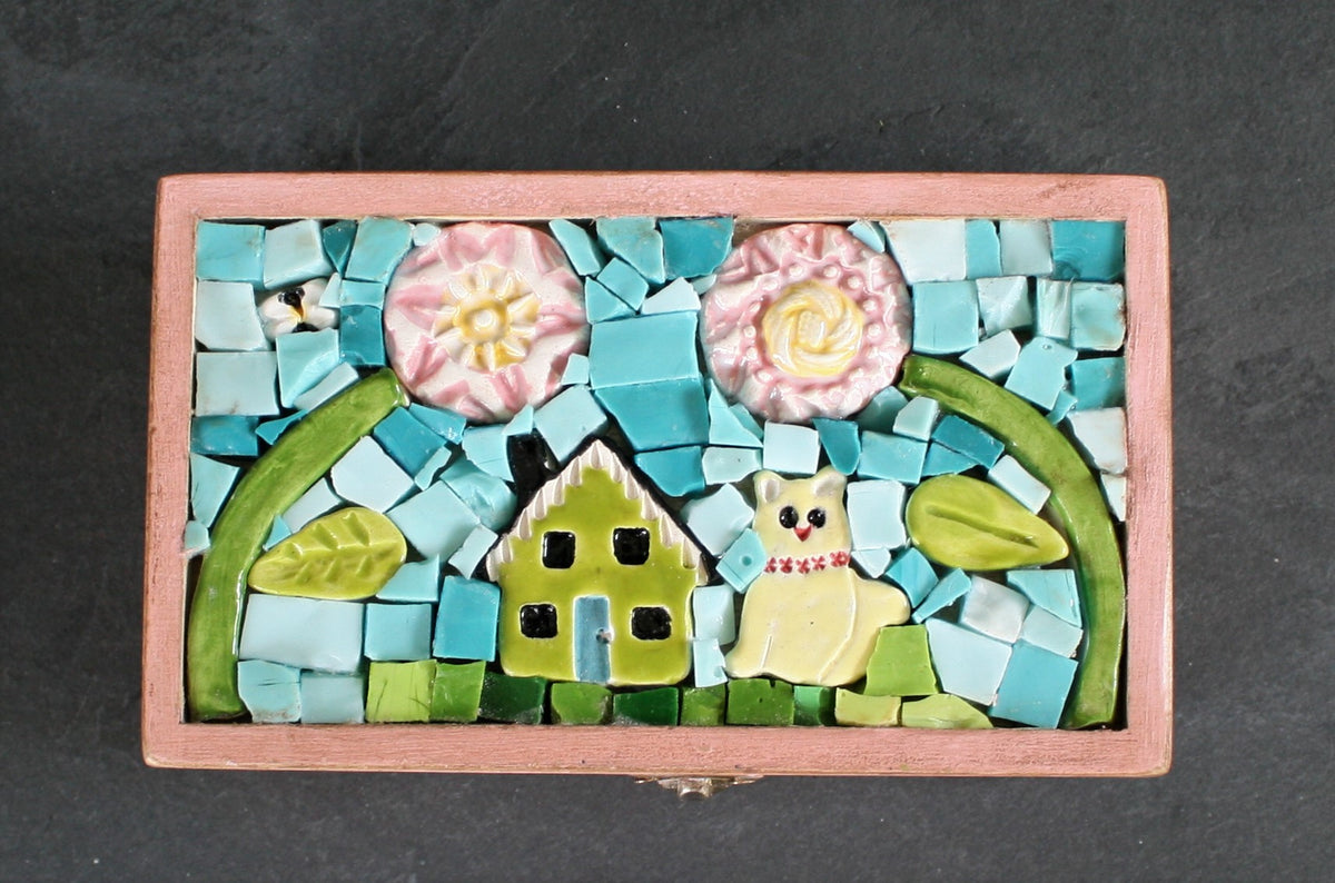 Small Mosaic Wooden Box 2