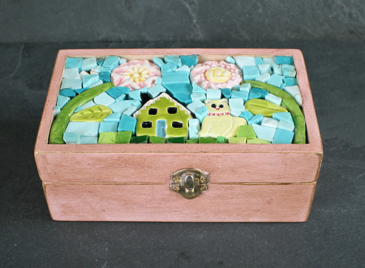 Small Mosaic Wooden Box 2