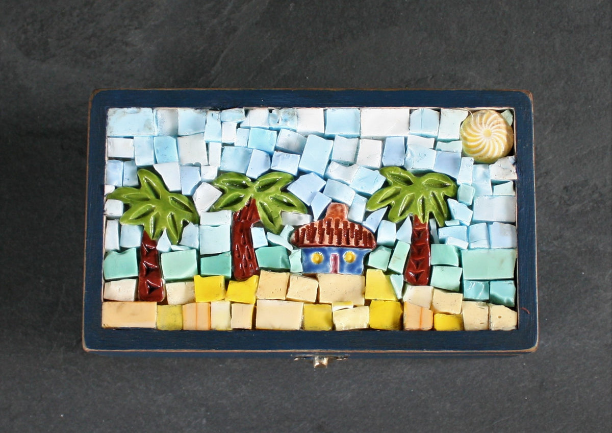 Small Mosaic Wooden Box 9