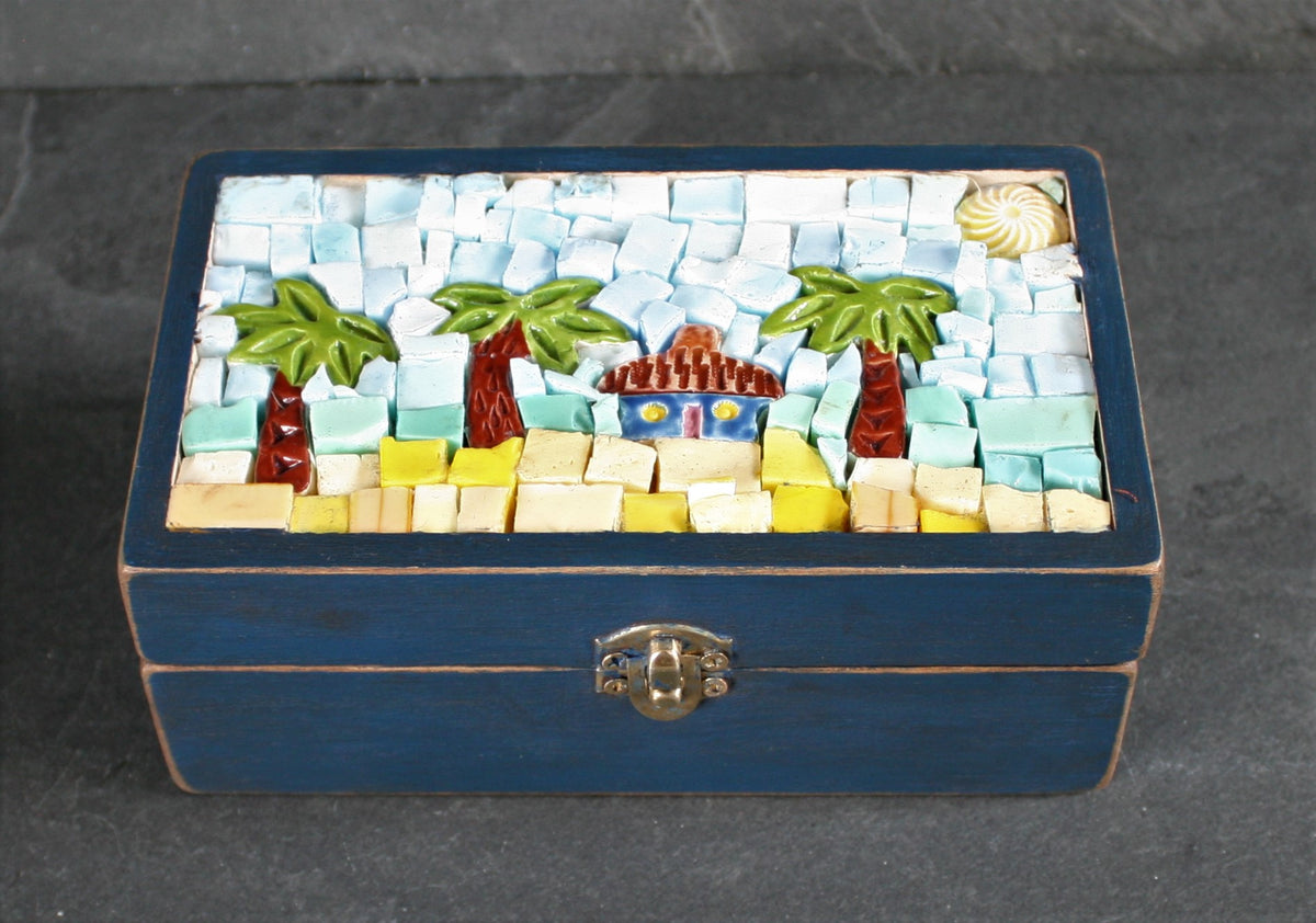 Small Mosaic Wooden Box 9