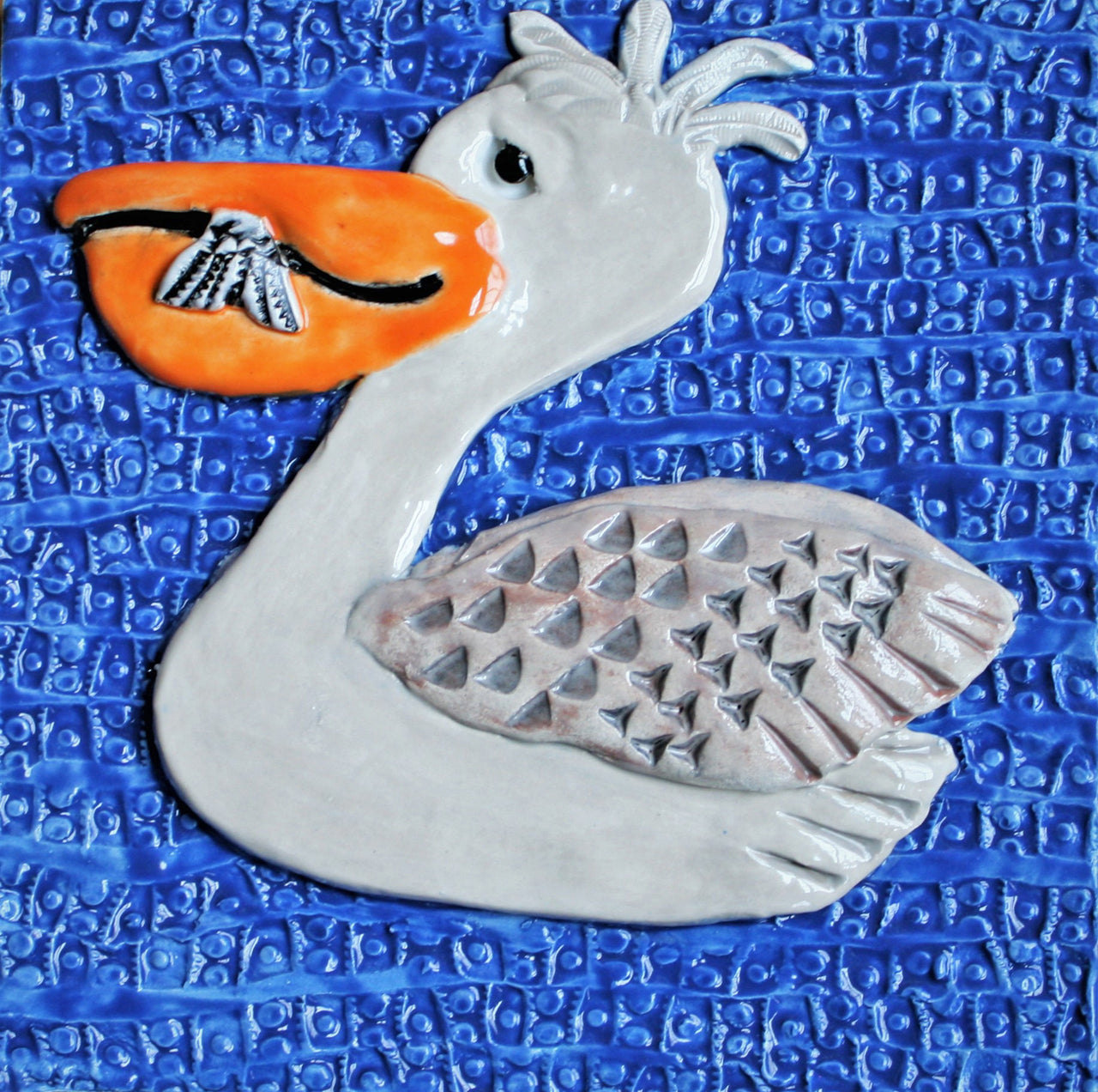 Pelican Ceramic Wall Art Tile 1