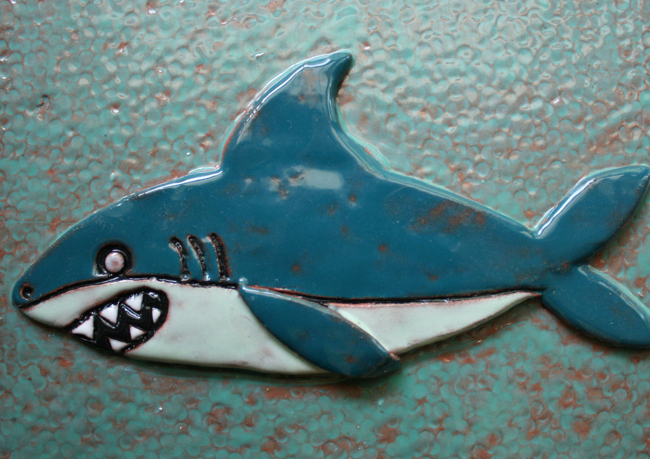 Shark Wall Art Tile 1