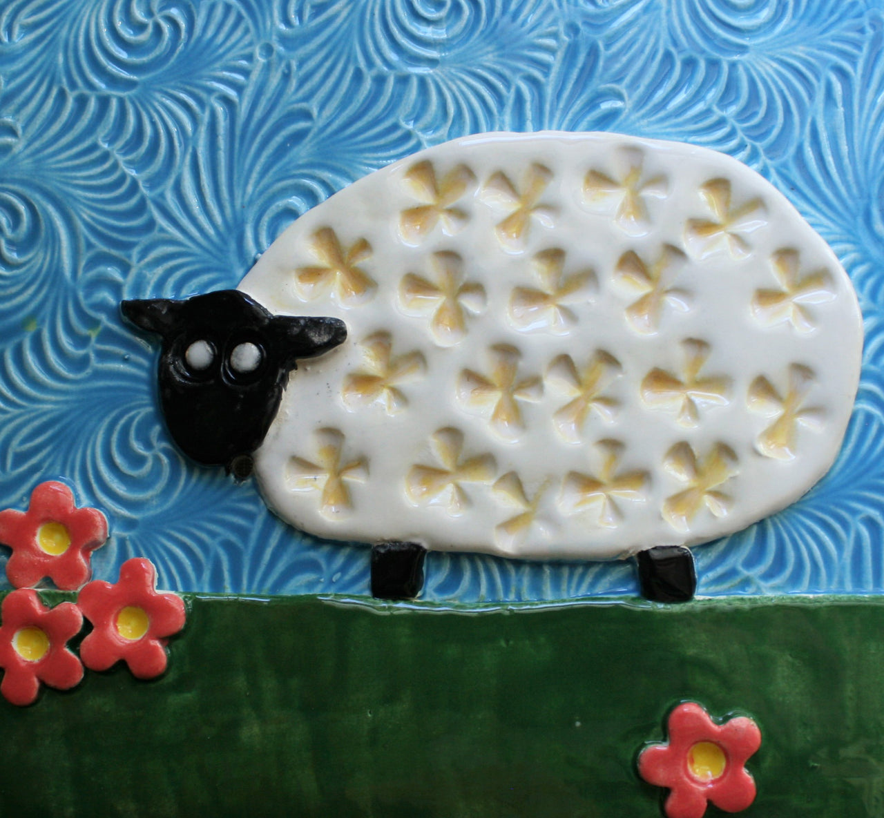 Sheep Wall Art Tile 1