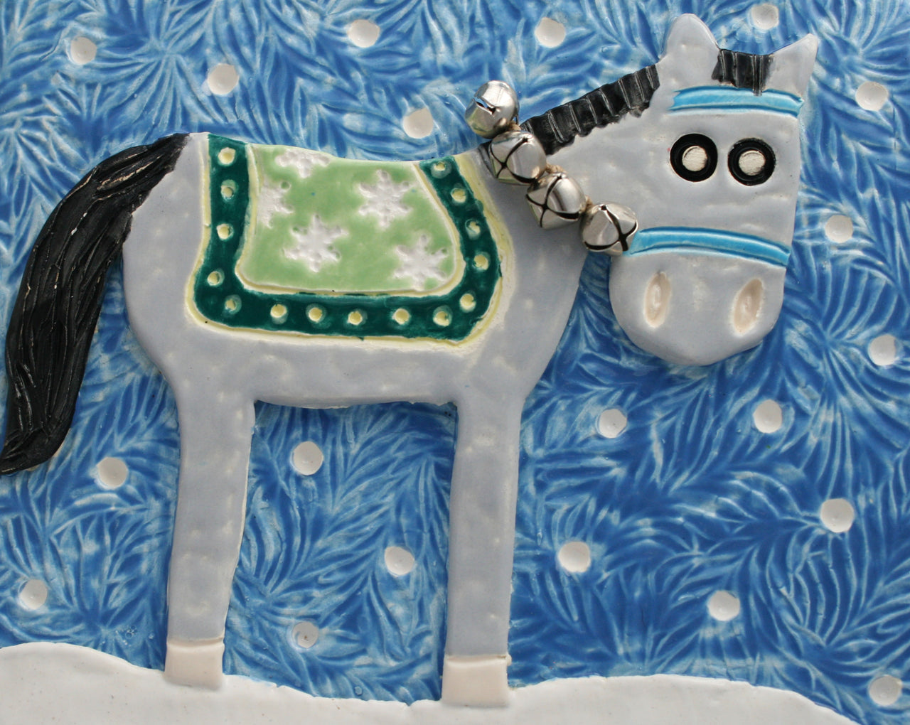 Winter Horse Art Tile 1