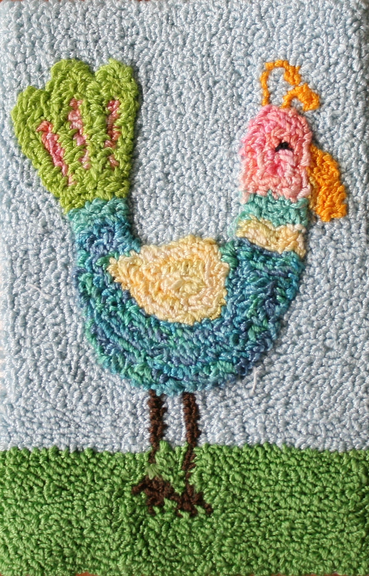 Tropical Bird Punch Needle Embroidery PDF Pattern