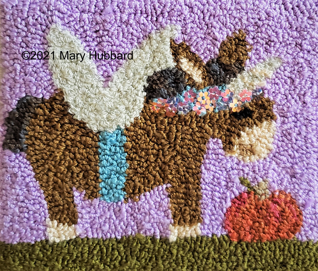 Unicorn Fairy Donkey Punch Needle Embroidery Pattern
